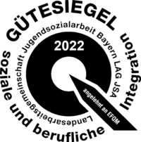 gütesiegel logo 2022 für soziale und berufliche integration